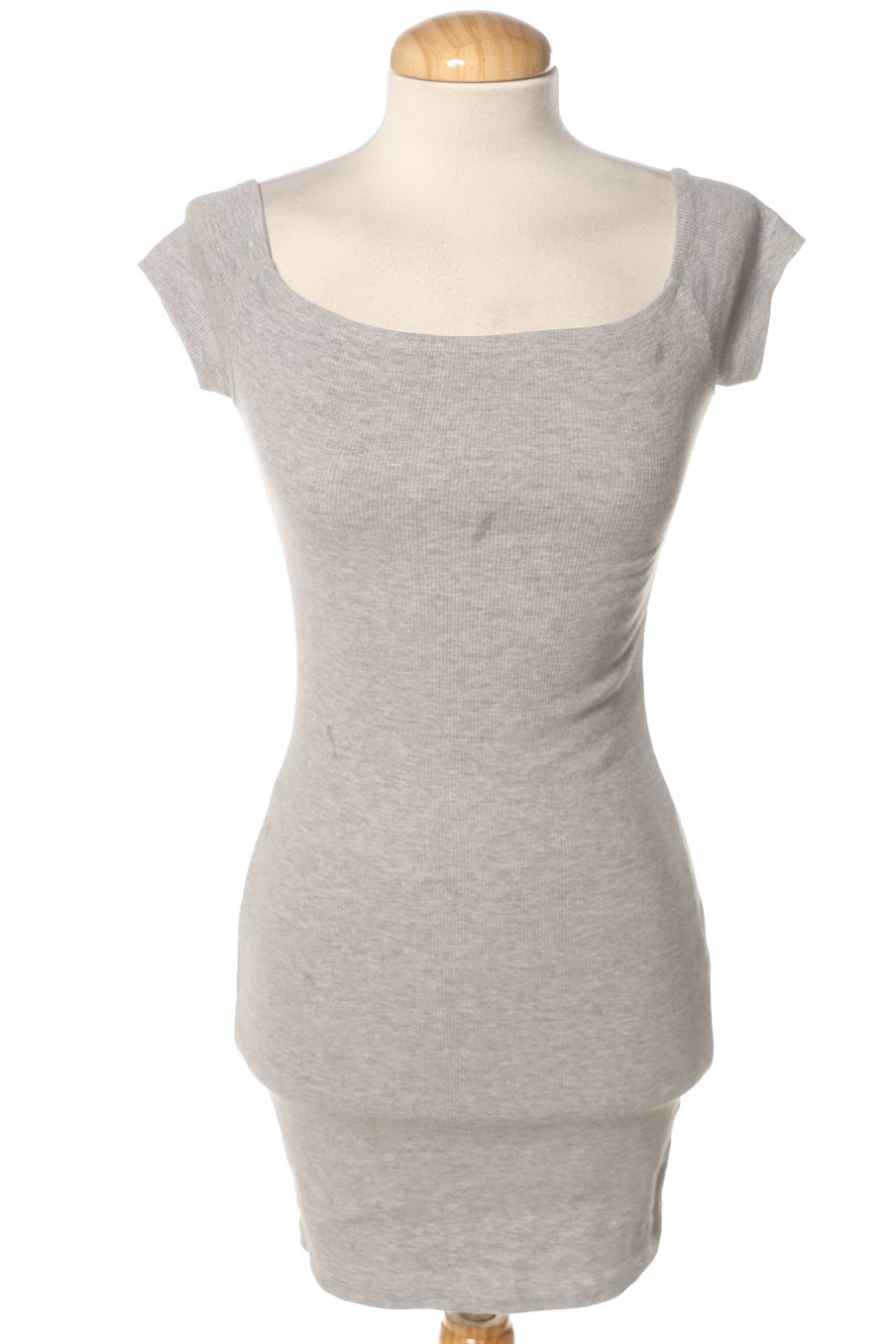 Vestido casual de Bershka de la talla S, de color gris