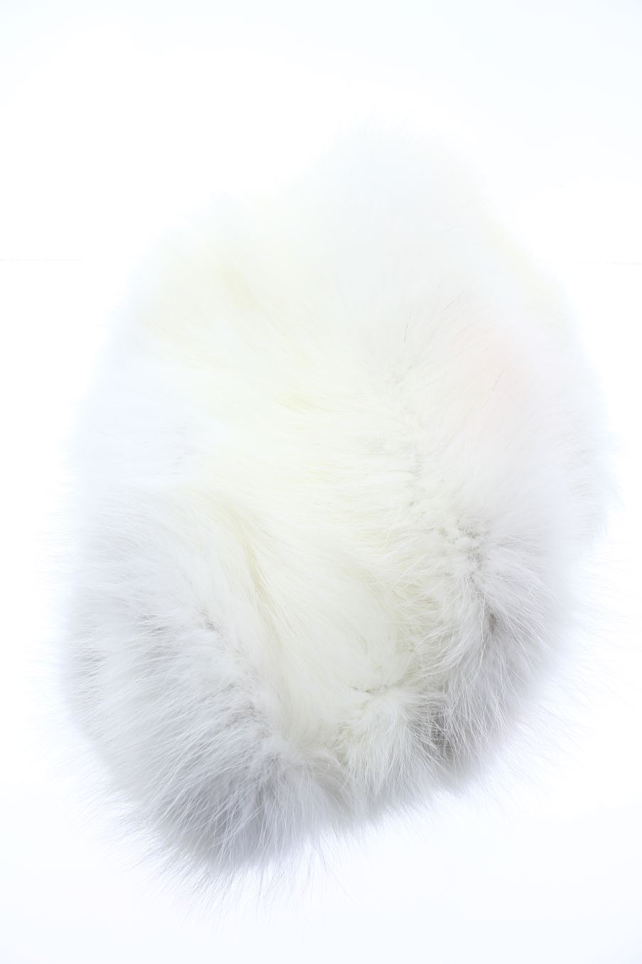 Cuello de PERCENTIL de la talla Única, de color blanco de peletería