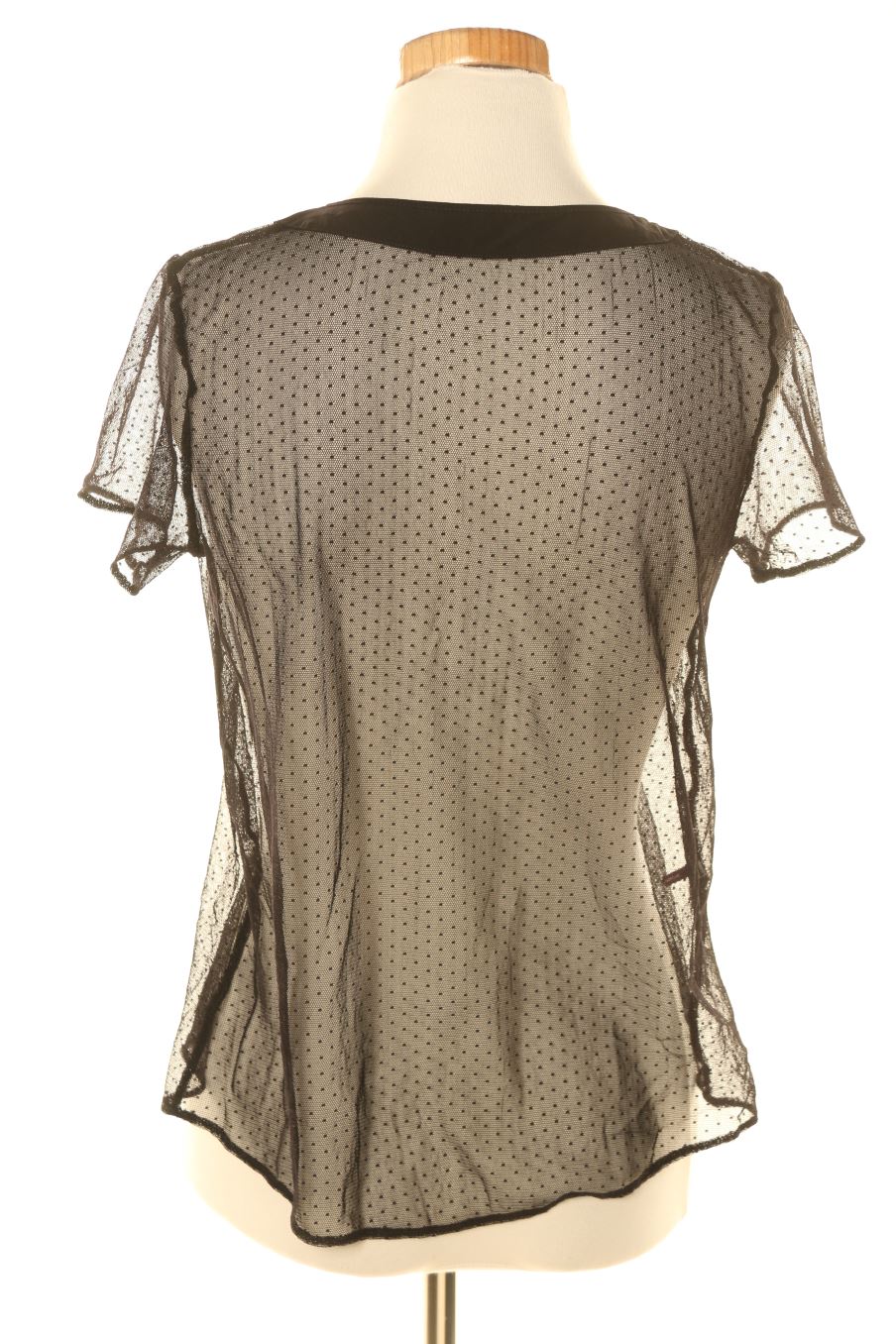 Blusa de manga corta de Princesse de la talla S, de color negro