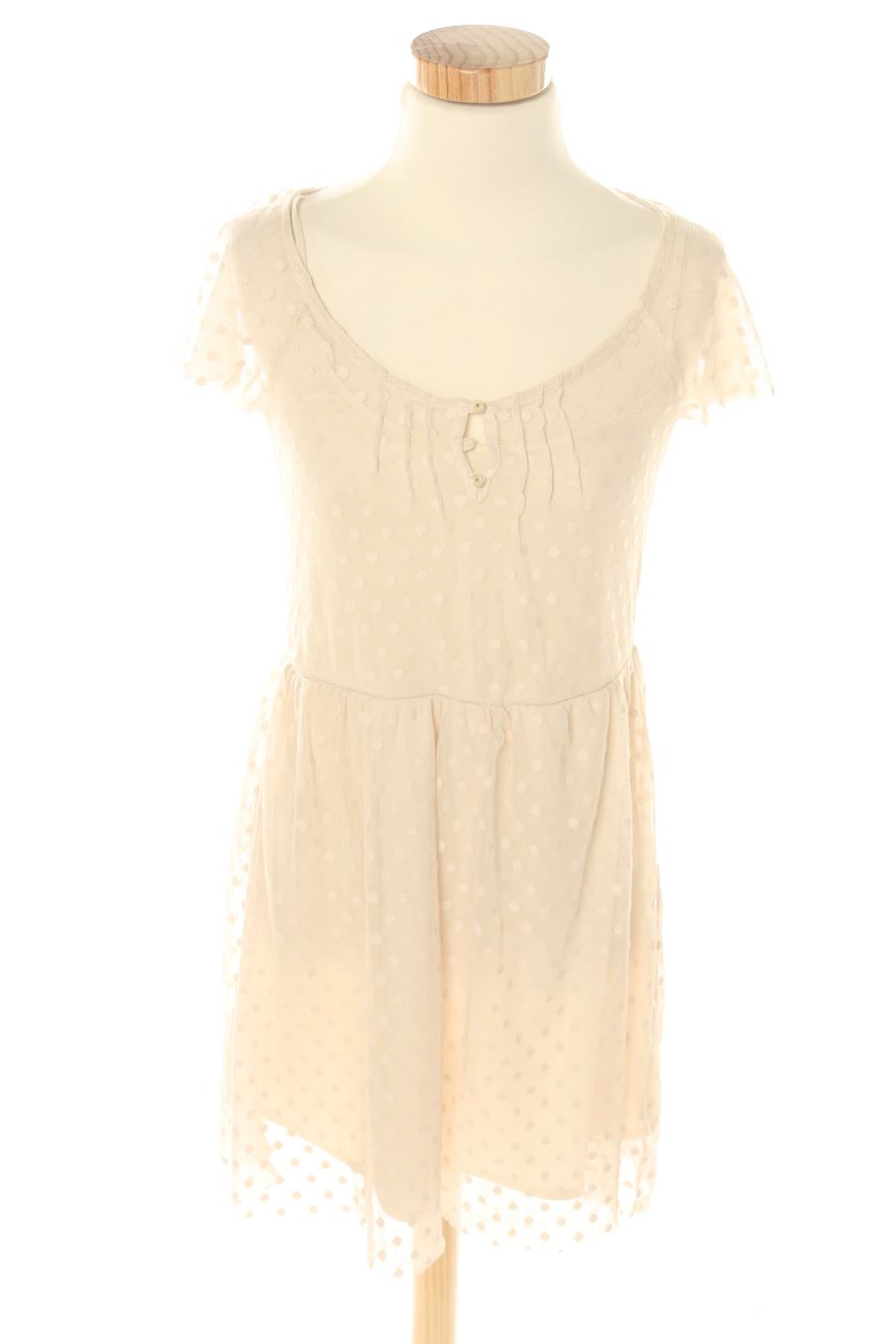 Robe casual Trafaluc de la taille S, de couleur beige