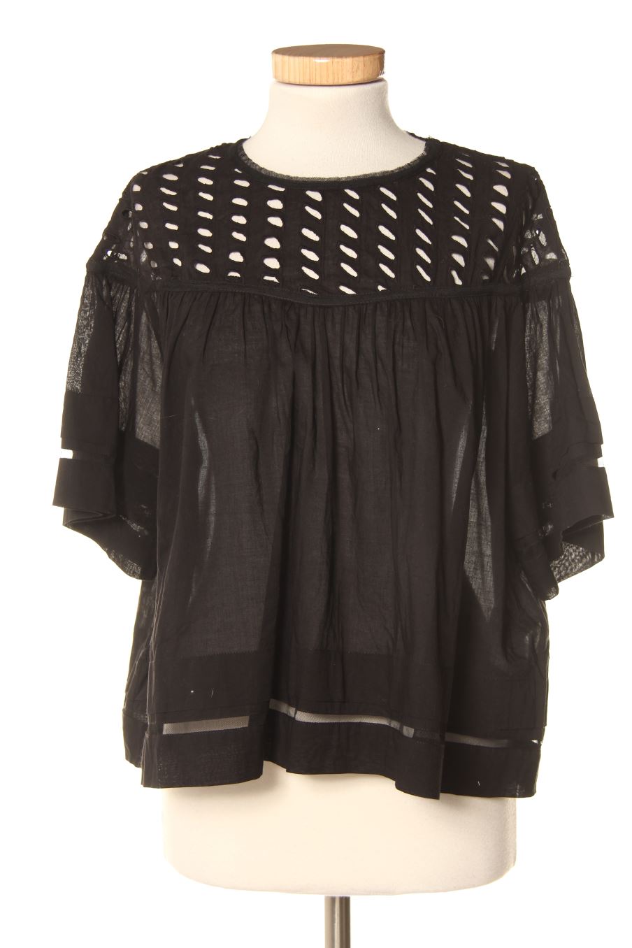 Blouse à manches courtes BIMBA Y LOLA de la taille S, de couleur noir