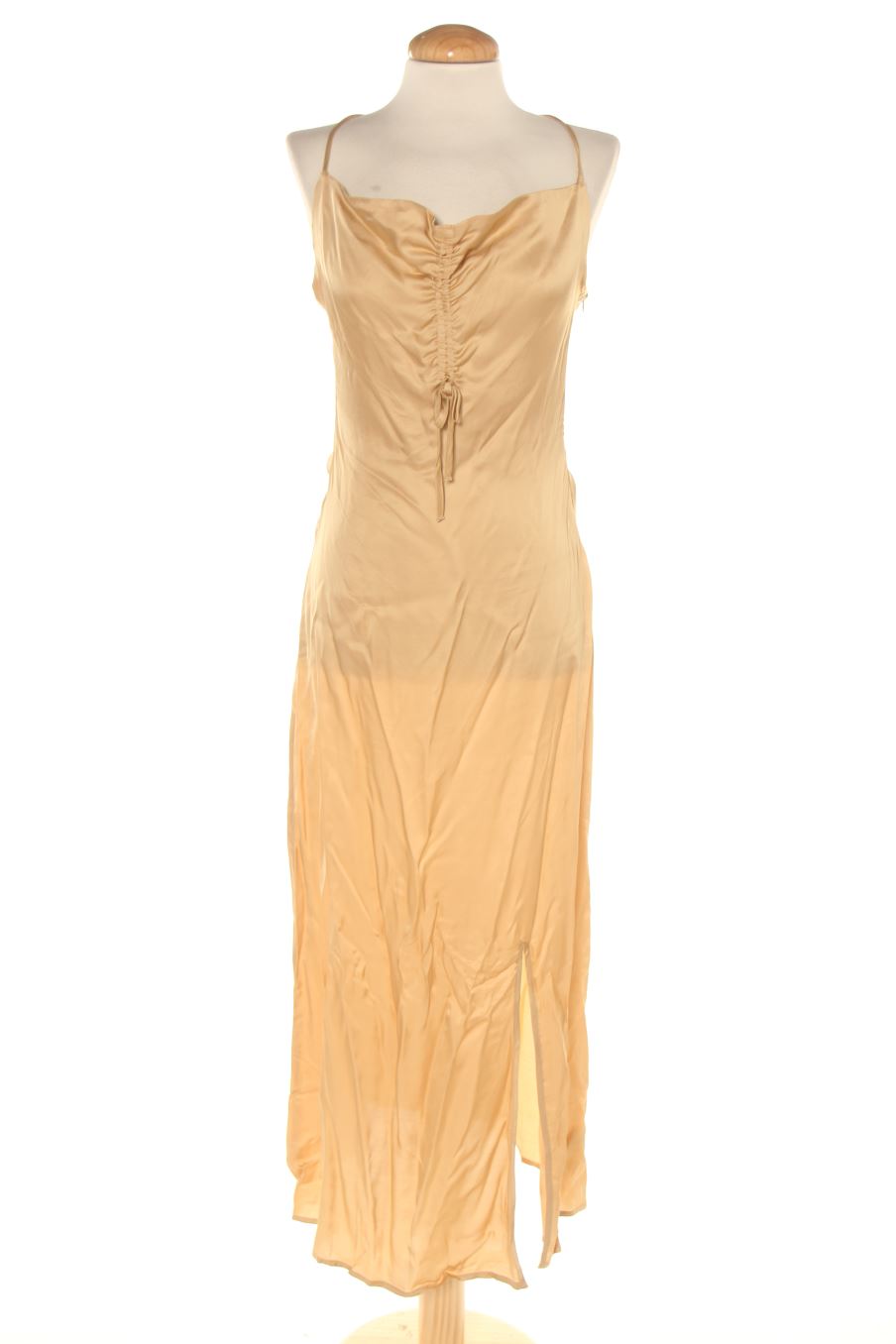 Vestido casual de Name The Brand  de la talla S, de color beige