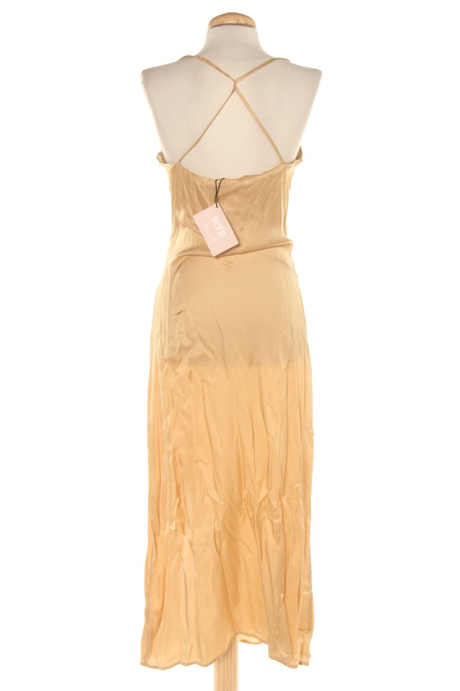 Vestido casual de Name The Brand  de la talla S, de color beige