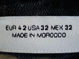 Vaquero de Zara de la talla 42