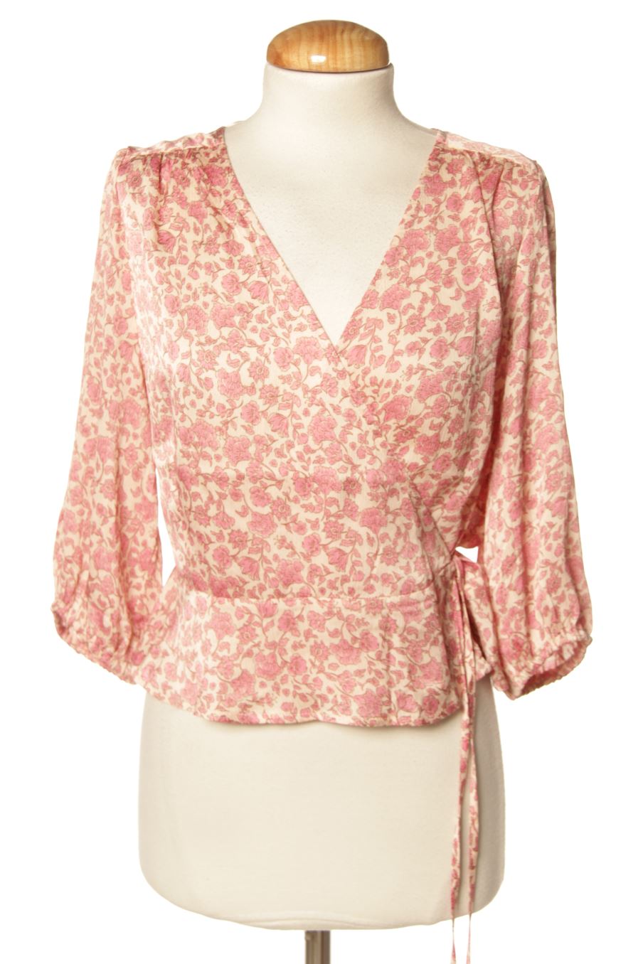 Blusa de manga corta de Mango de la talla L, de color flores