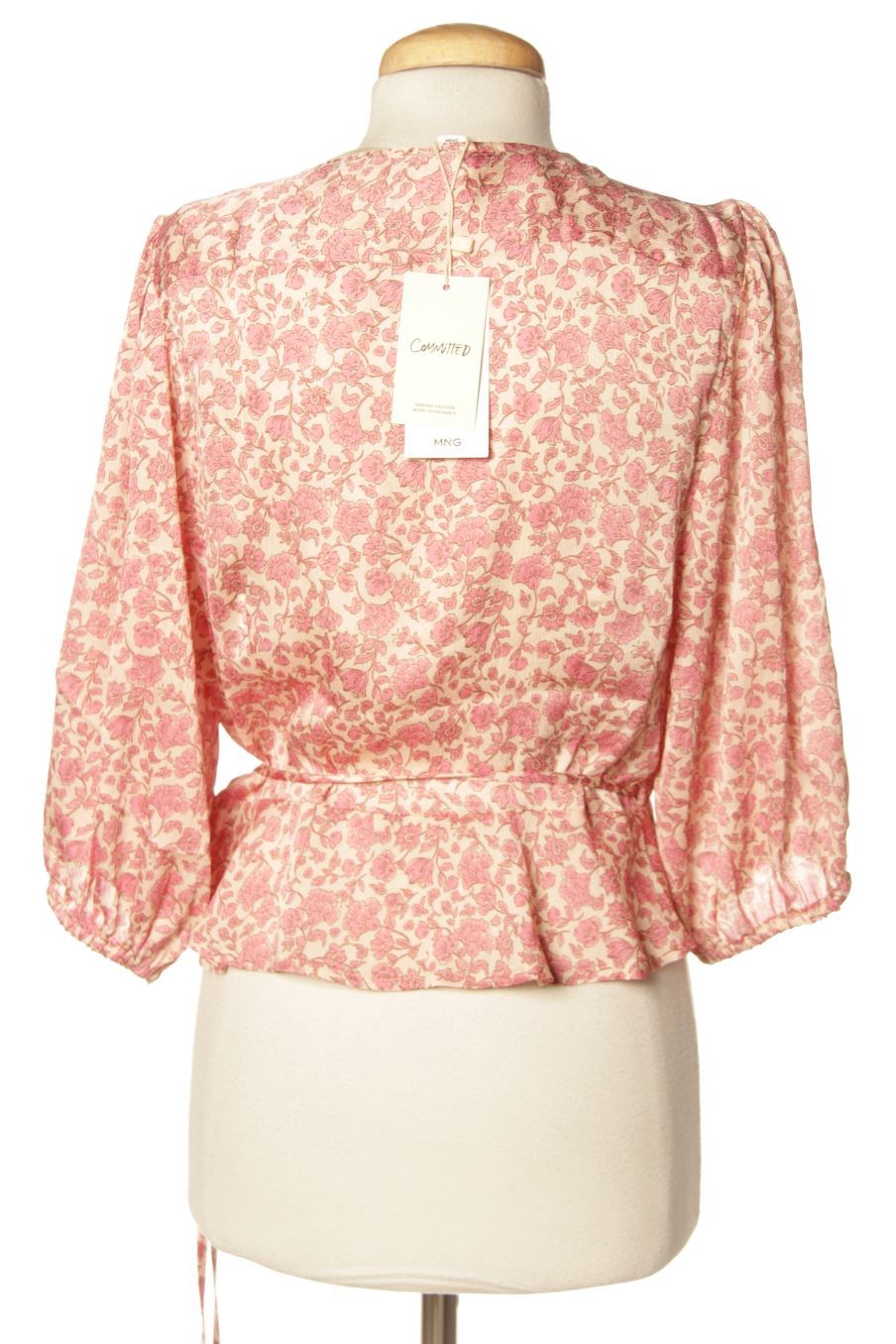 Blusa de manga corta de Mango de la talla L, de color flores