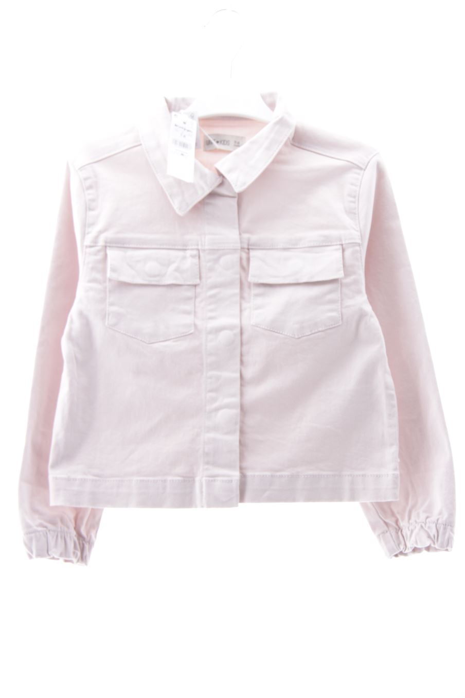 Blouson Unit de la taille 7 ans de denim avec une étiquette