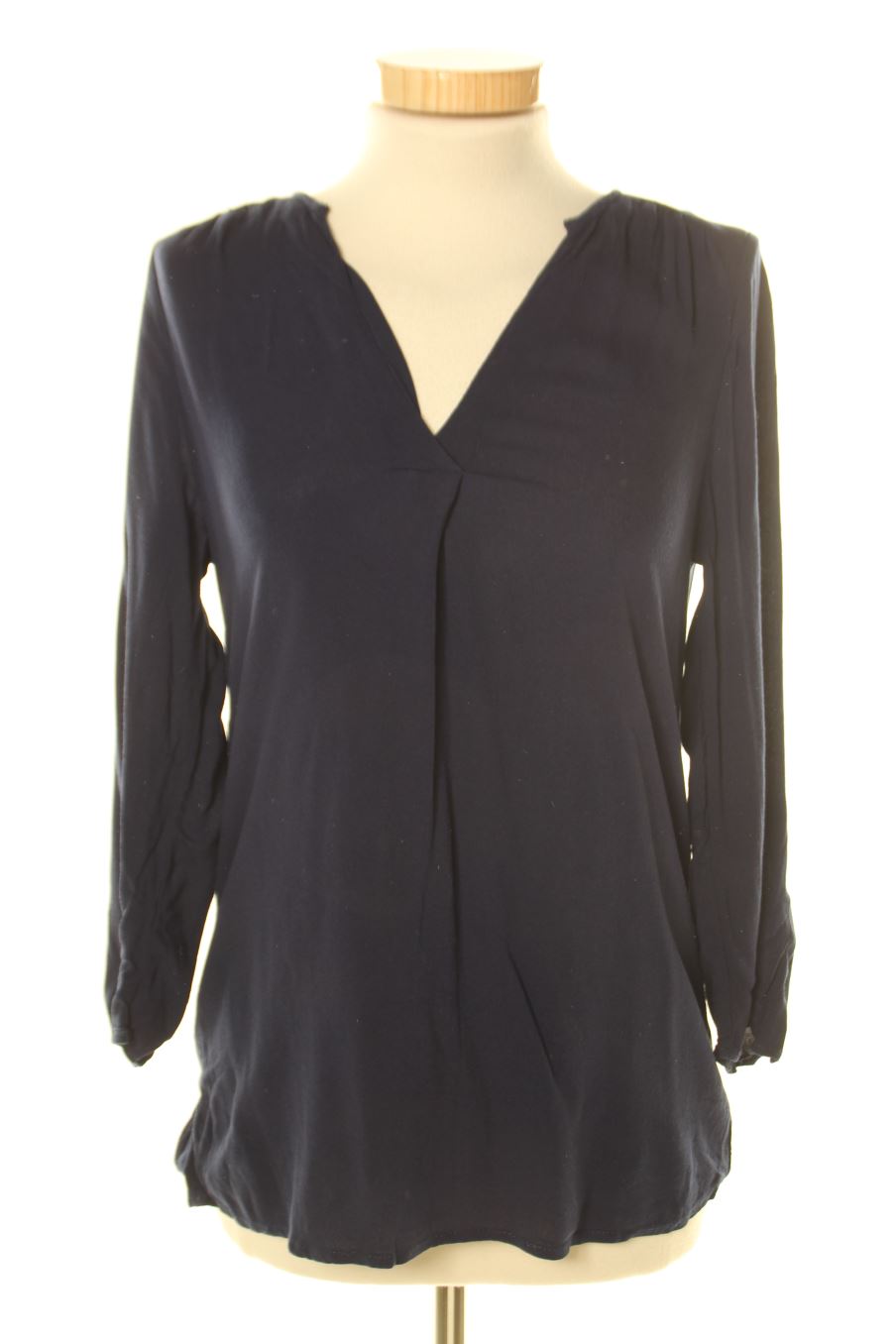 Blouse à manches longues Stradivarius de la taille S, de couleur bleu marine