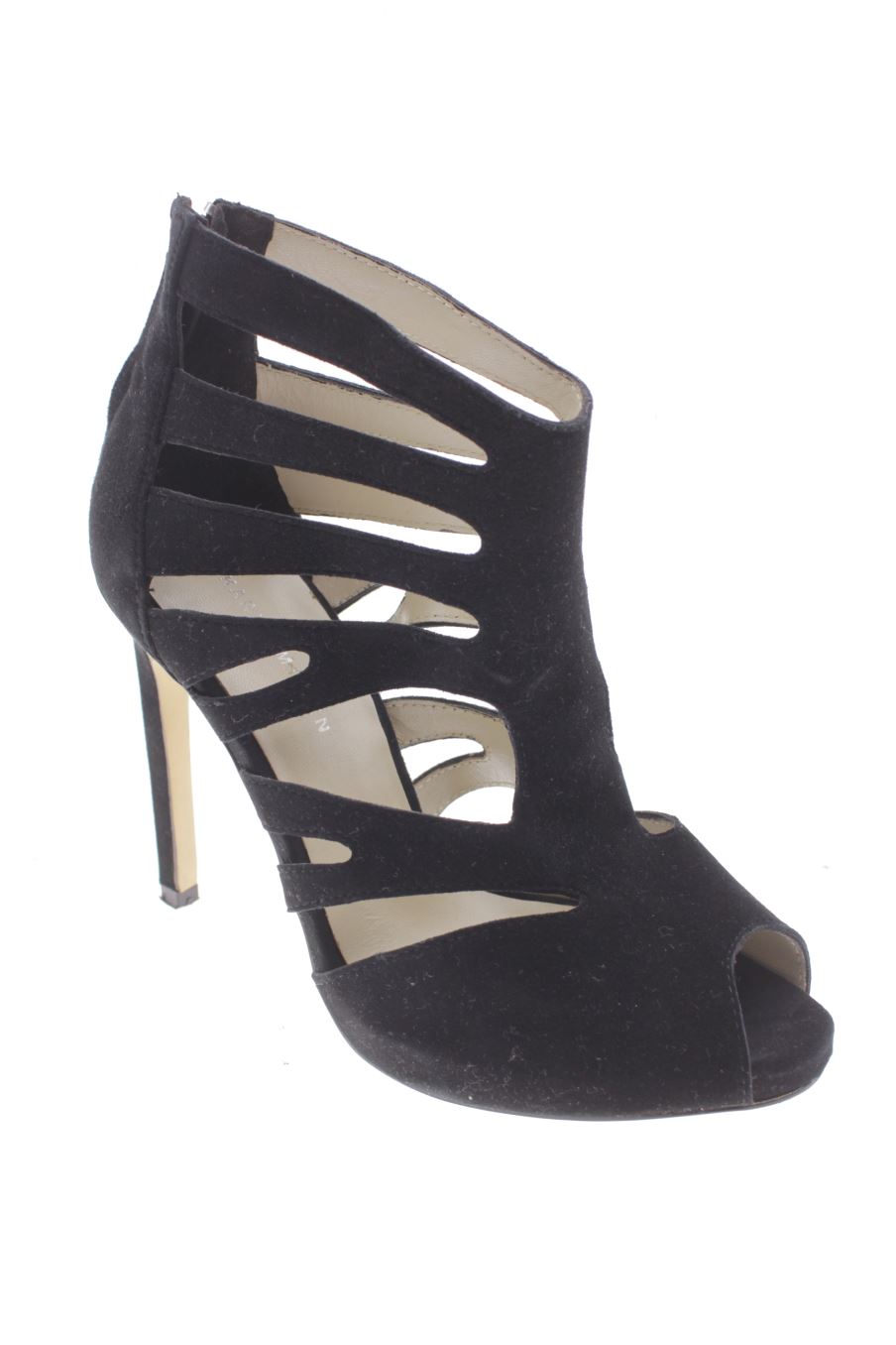 Sandalias tacon de KAREN MILLEN de la talla 38, de color negro de