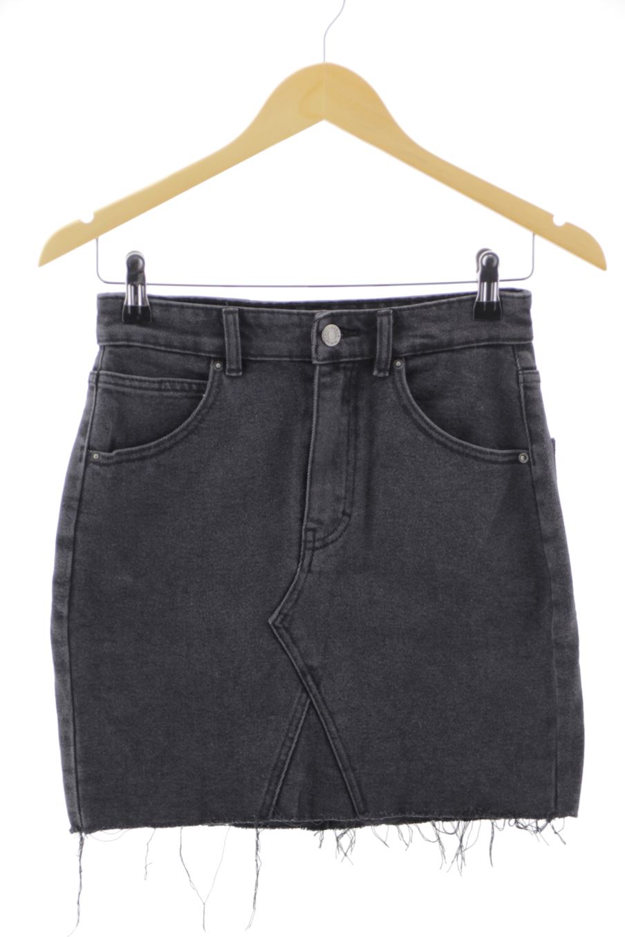 Faldas de Pull & Bear de la talla S, de color negro de ropa vaquera