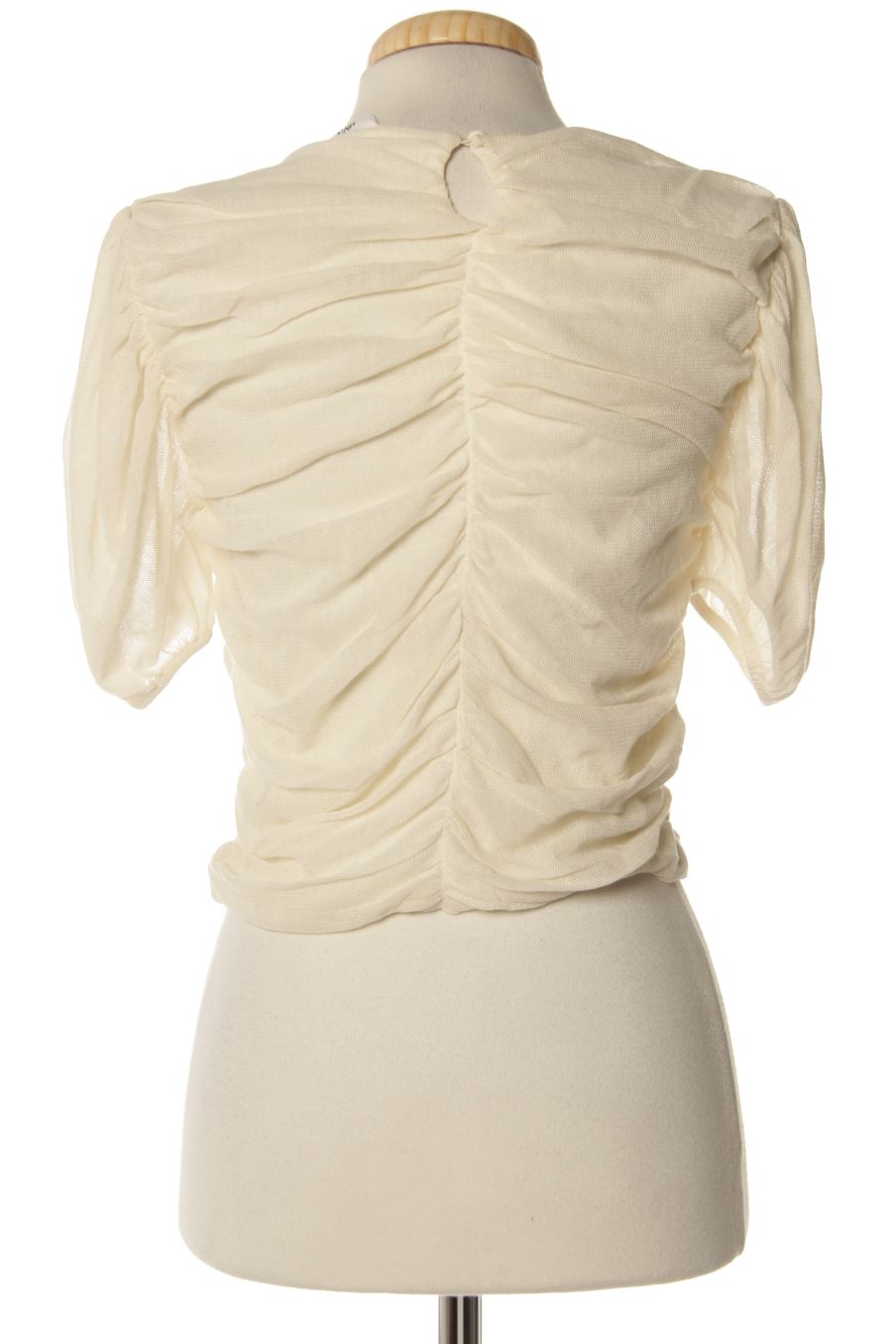 Blouse à manches courtes Mango de la taille S, de couleur beige