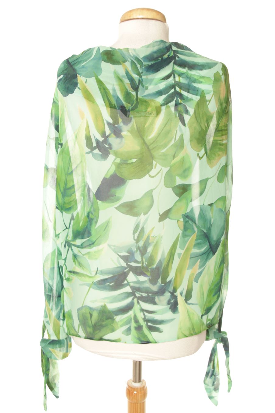 Blouse à manches longues Zara de la taille S, de couleur vert