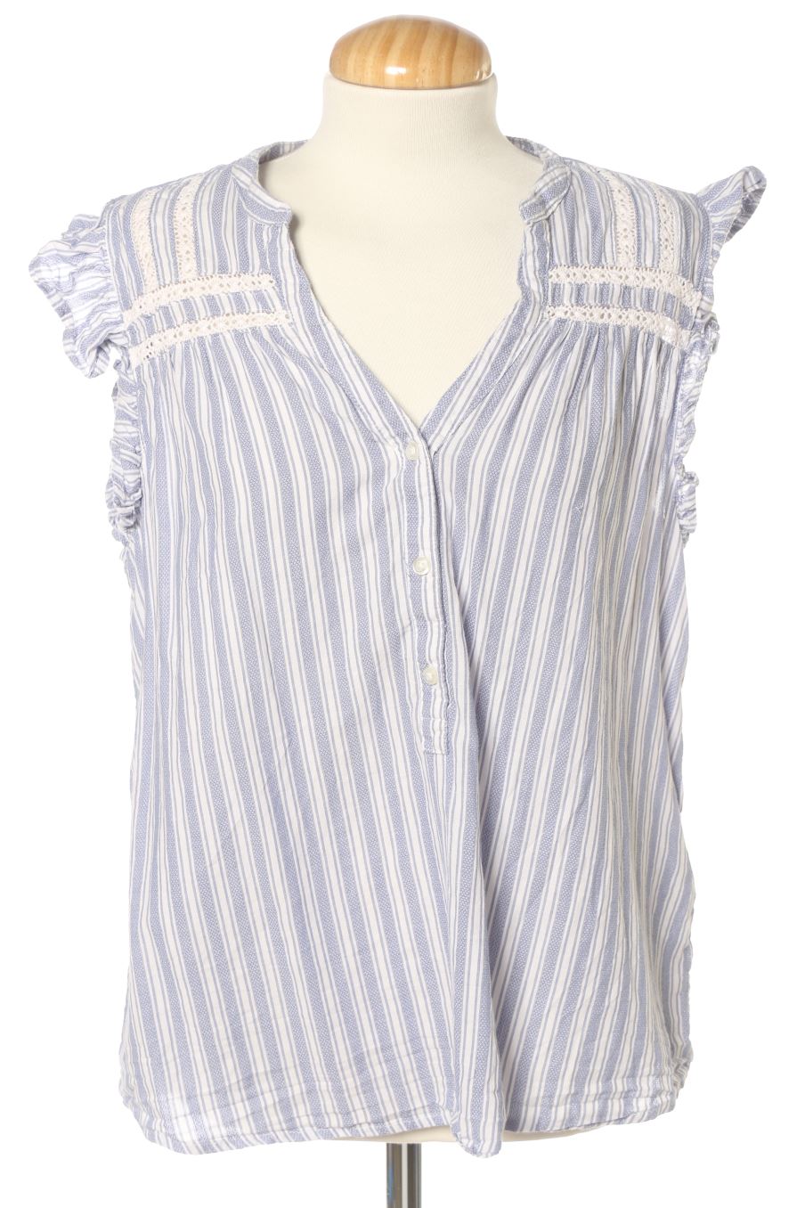 Kurzärmelige Bluse von Springfield Größe 42, Farbe Gestreift, für