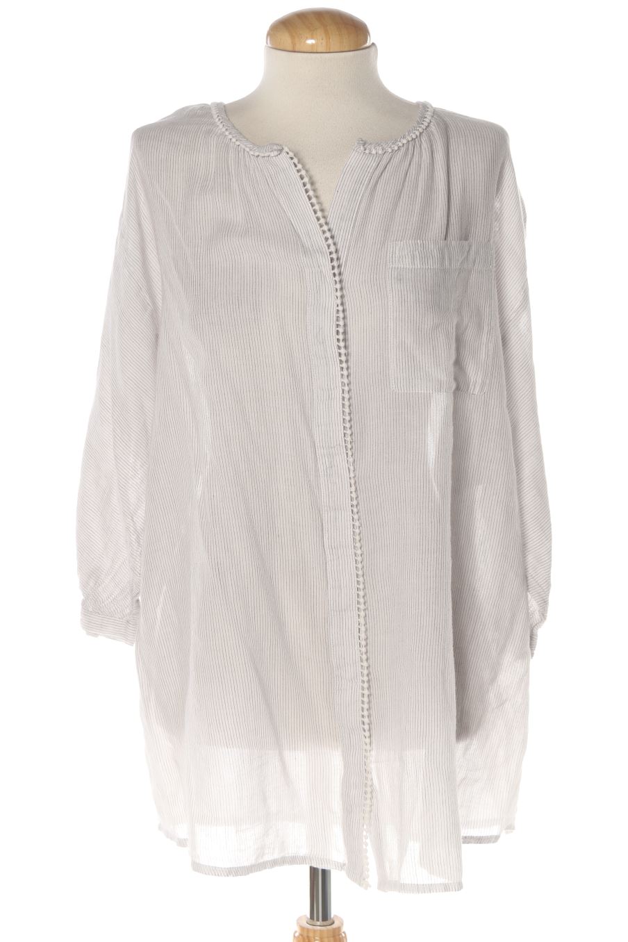 Blouse à manches courtes Mango de la taille L, de couleur rayures
