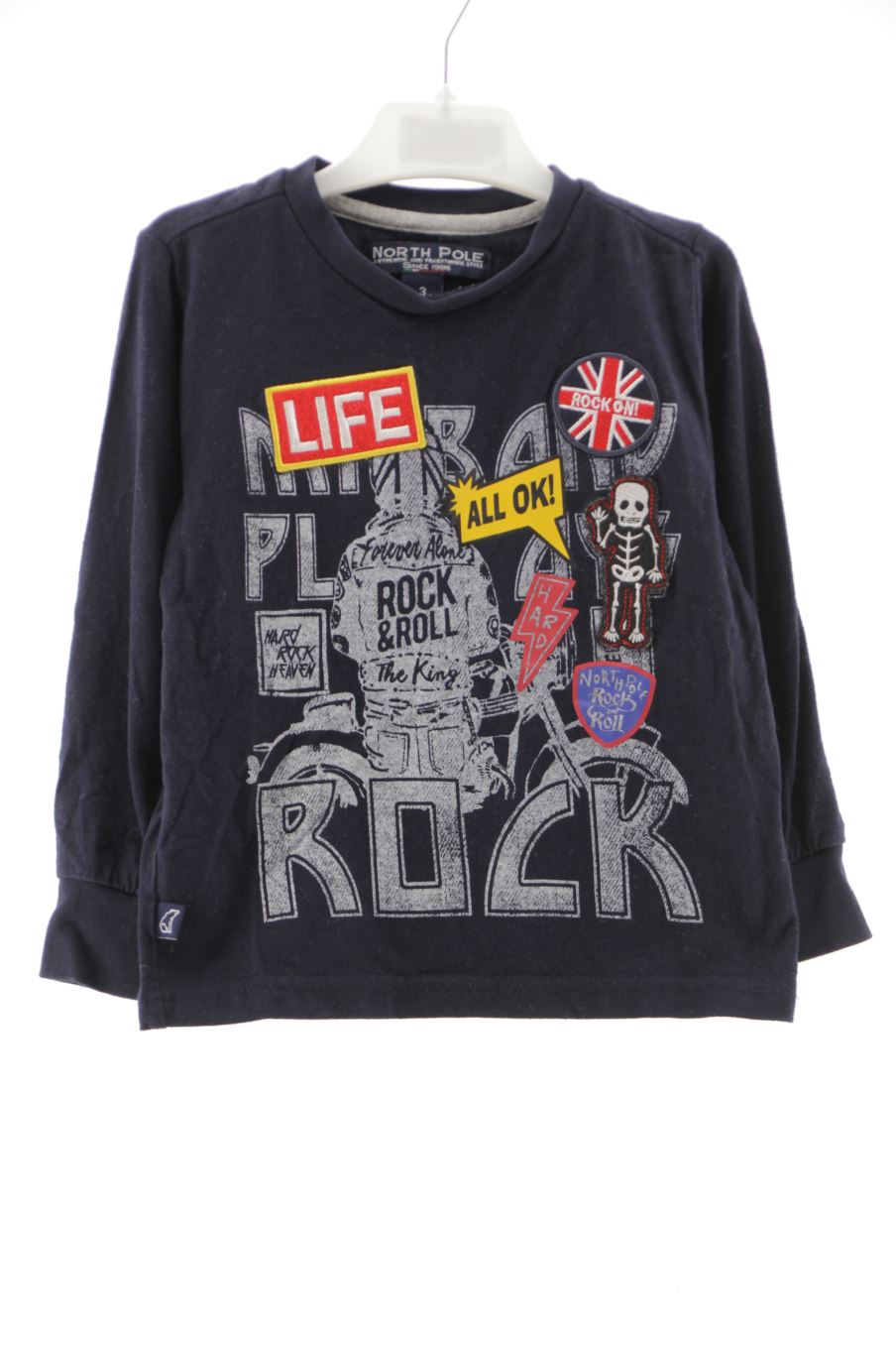T-shirt manches longues NORTH POLE de la taille 3 ans de seconde main