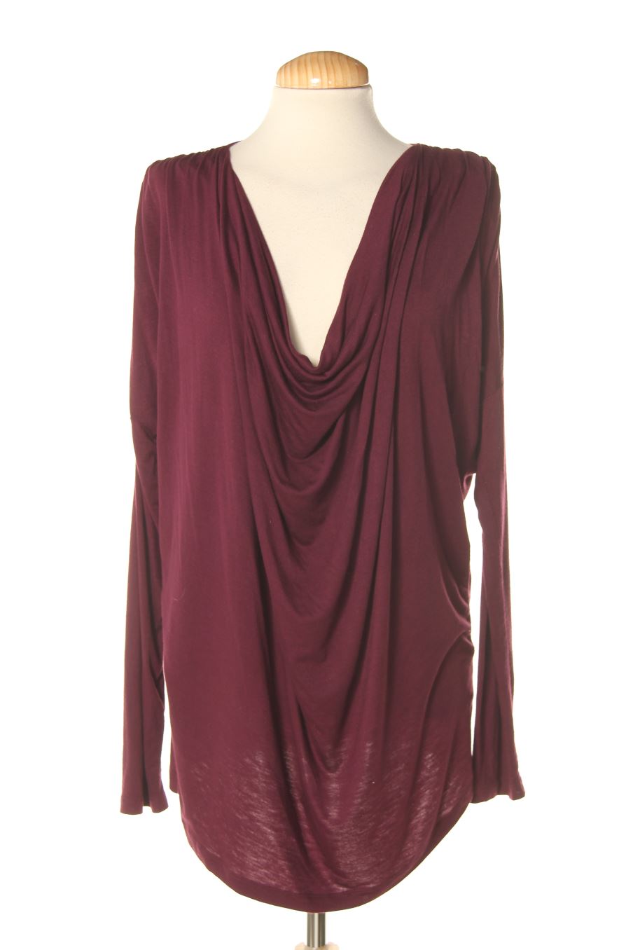 Langärmeliges T-Shirt von Amisu Größe L, Farbe Violett, für