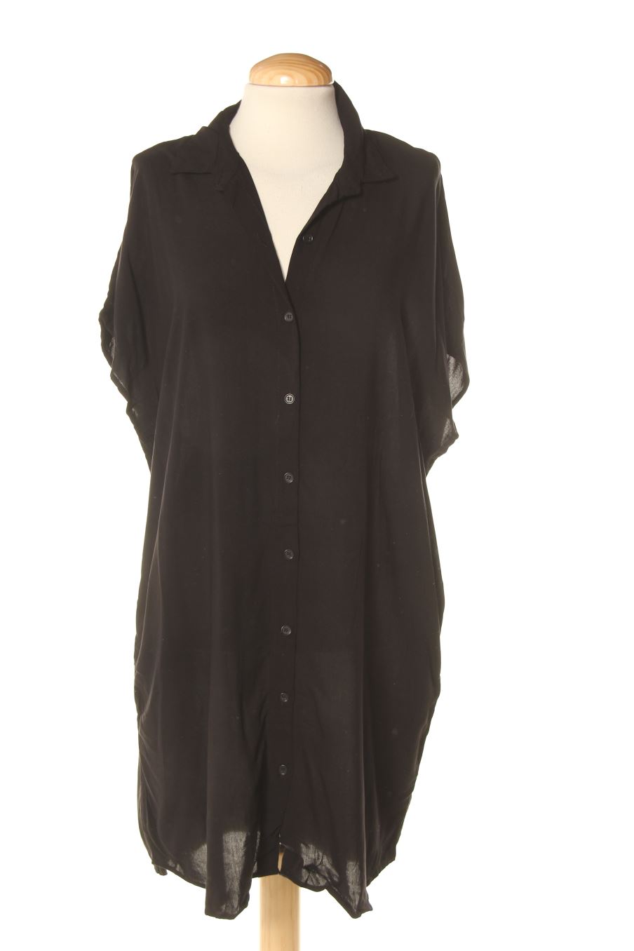 Vestido casual de Pull & Bear de la talla M, de color negro