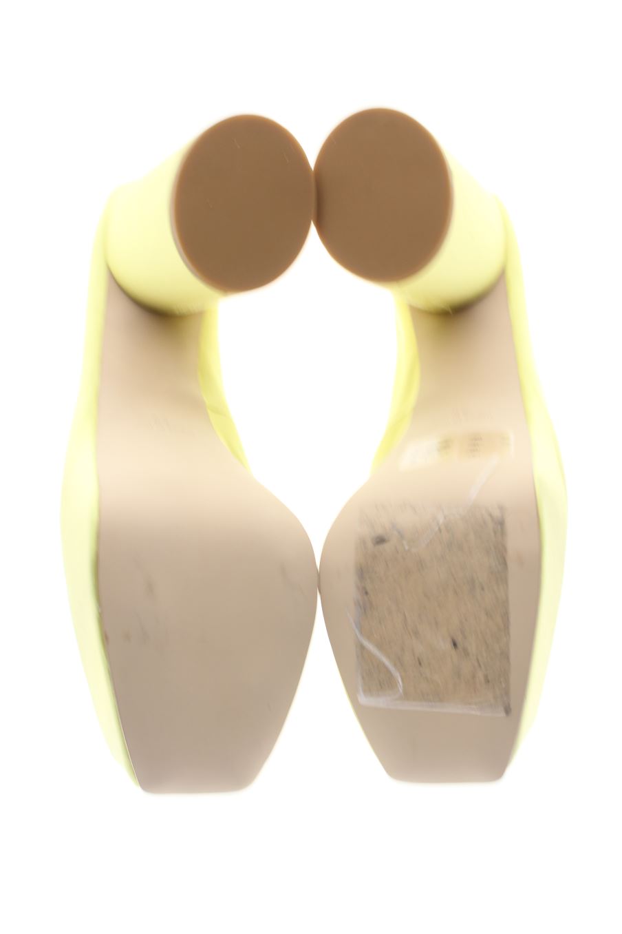 Plataformas de H&M de la talla 38, de color amarillo de