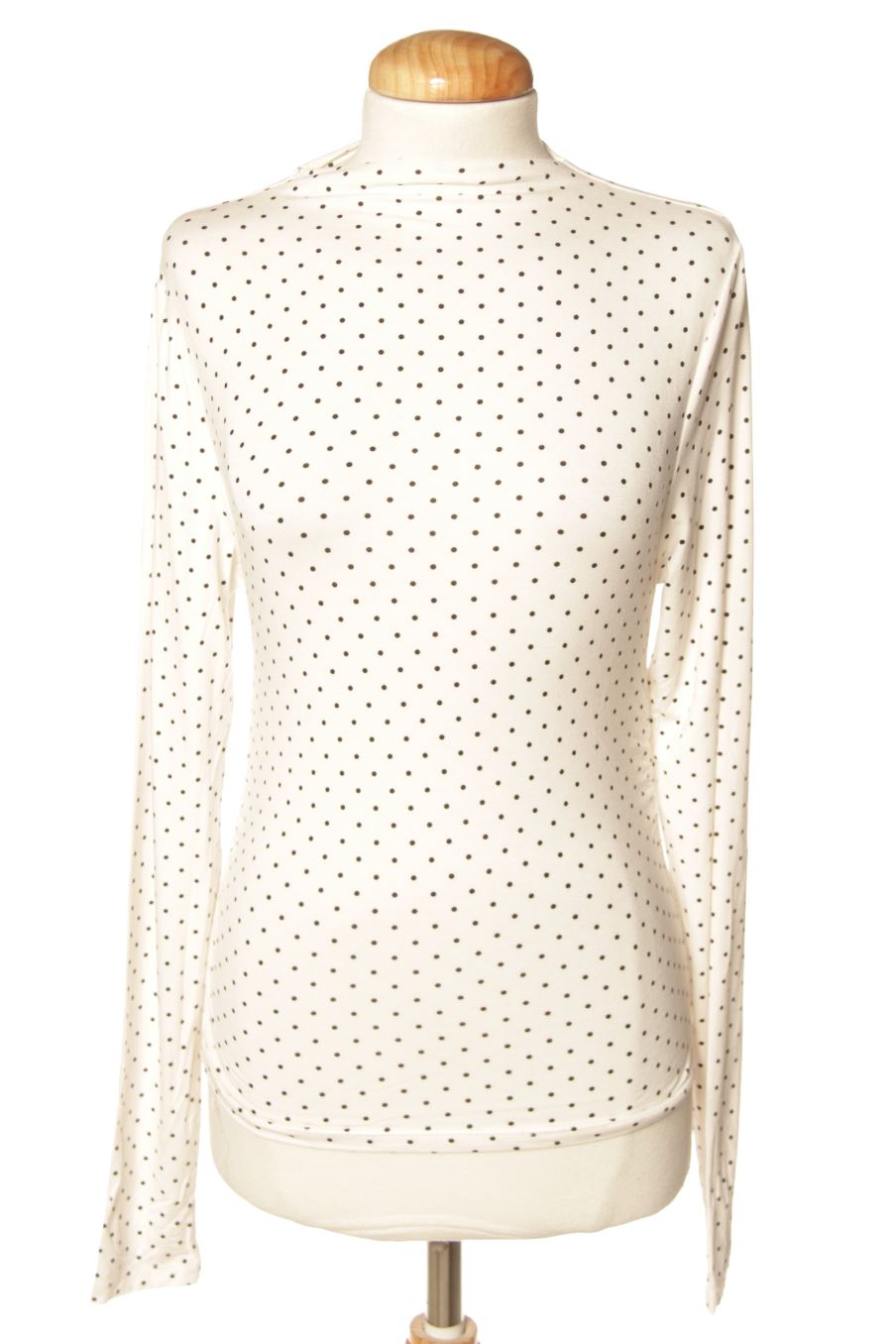 T-shirt à manches longues Stradivarius de la taille S, de couleur blanc