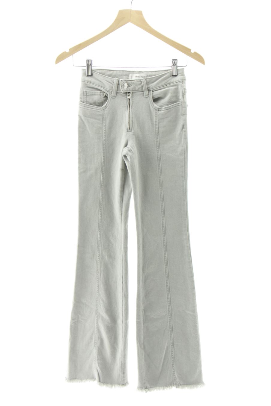 Vaquero de Mango de la talla XS, de color gris de ropa vaquera