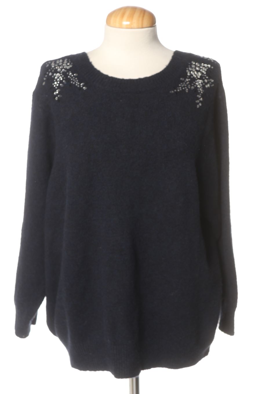 Pullover von Mango Größe L, Farbe Marineblau, für
