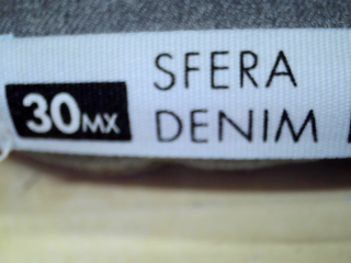 Vaquero de Sfera de la talla 40, de color gris de ropa vaquera