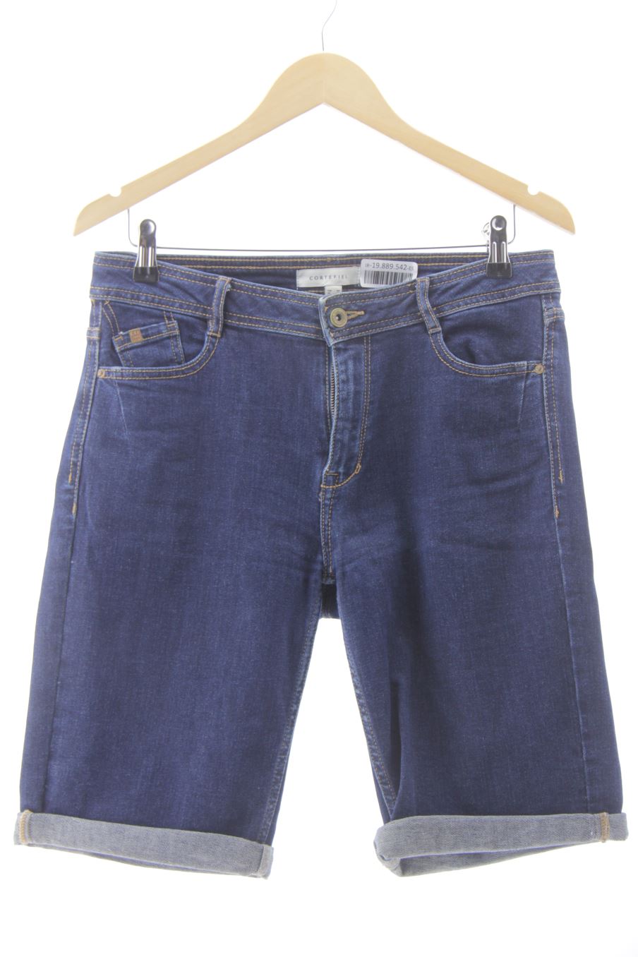 Pantaloni corti de Cortefiel de la talla 40, de color blu