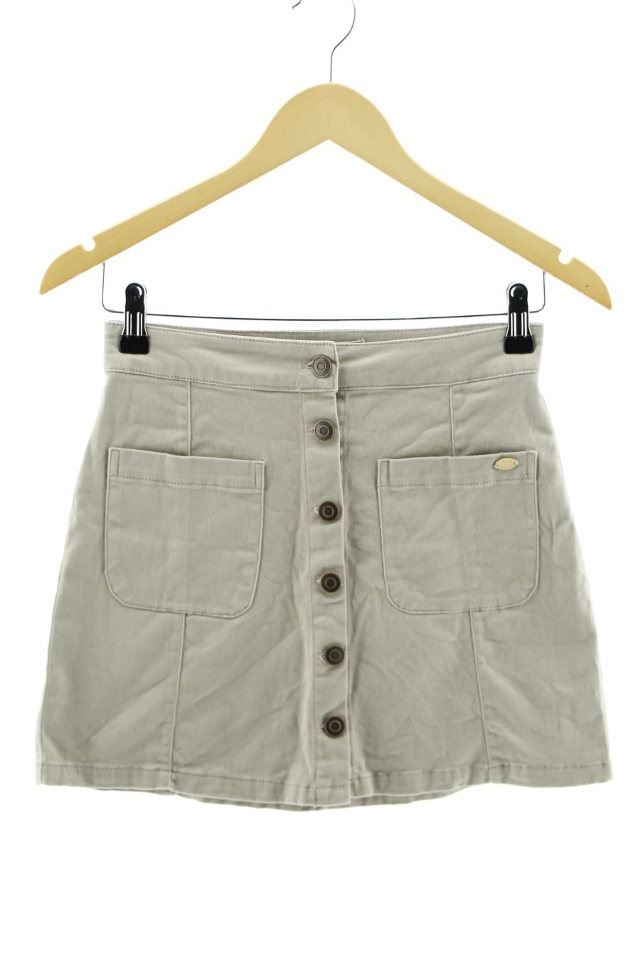 Falda de Pull & Bear de la talla S, de color gris