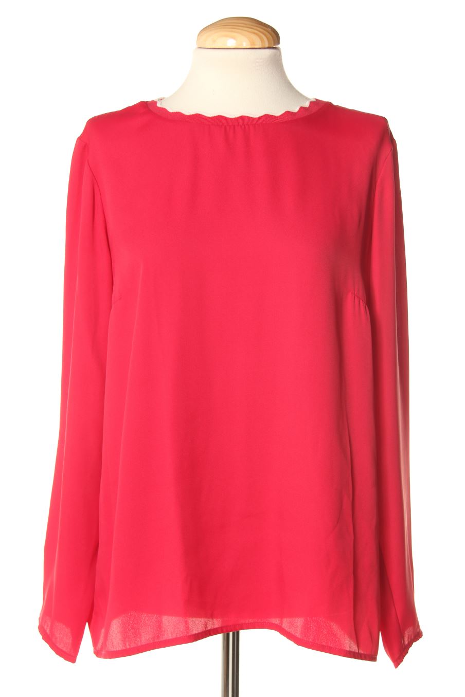 Blouse à manches longues Cortefiel de la taille M, de couleur rouge