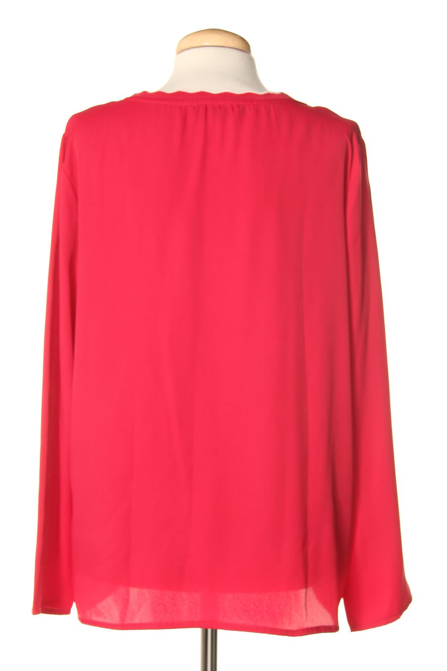 Blouse à manches longues Cortefiel de la taille M, de couleur rouge