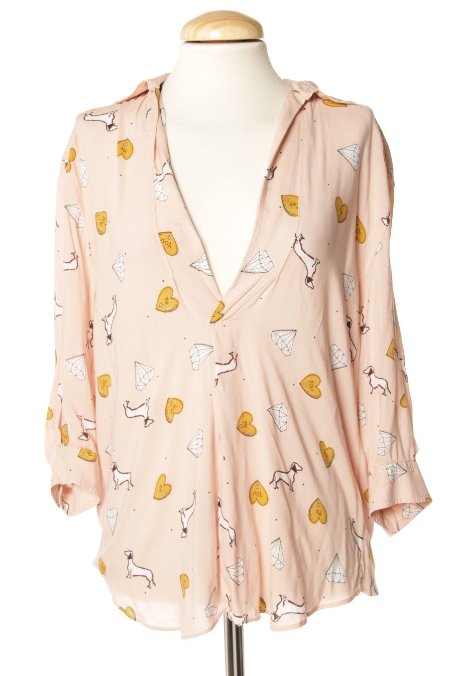 Hemd von Zara Größe XS, Farbe Rosa, für