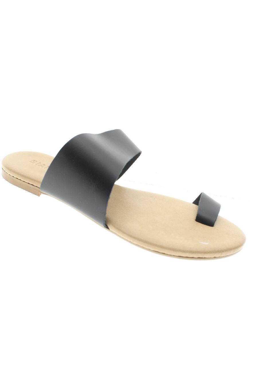 Sandalias planas de BIANCO de la talla 37, de color negro de