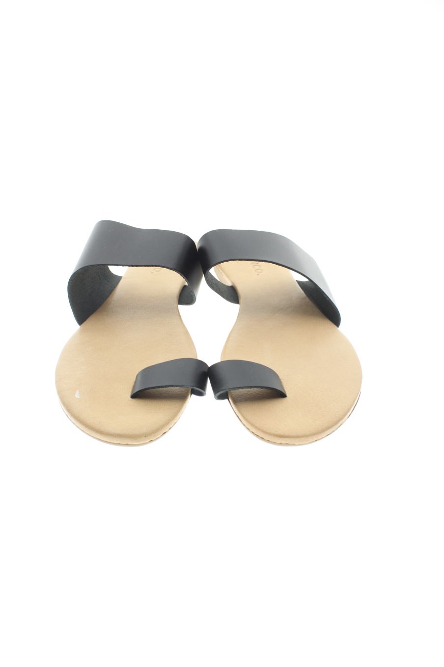 Sandalias planas de BIANCO de la talla 37, de color negro de