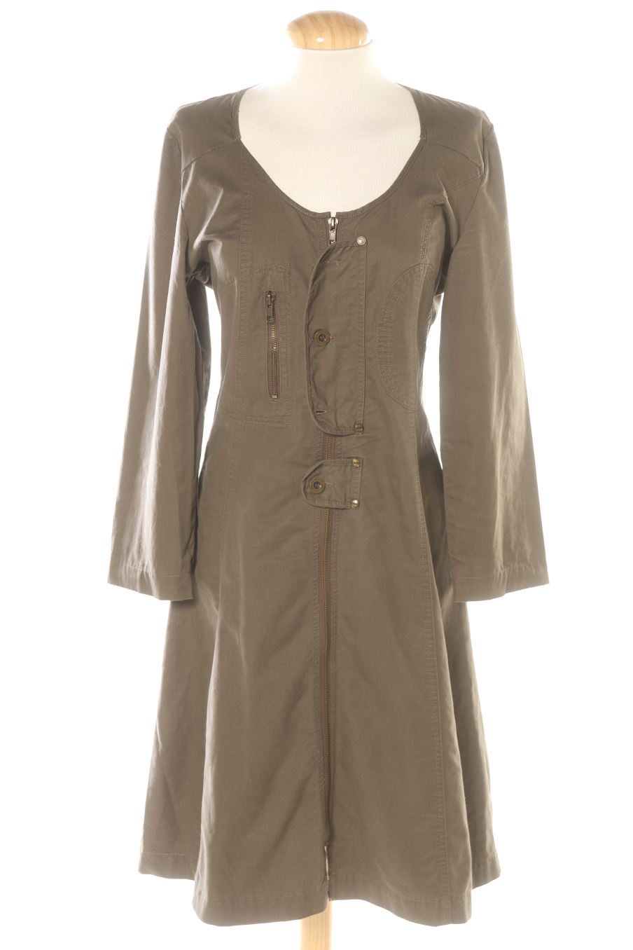 Einfaches Kleid von Bread & butter Größe L, Farbe Braun, aus Jeanskleidung für