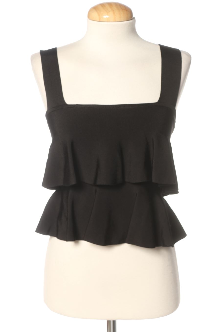Top Zara de la taille L, de couleur noir