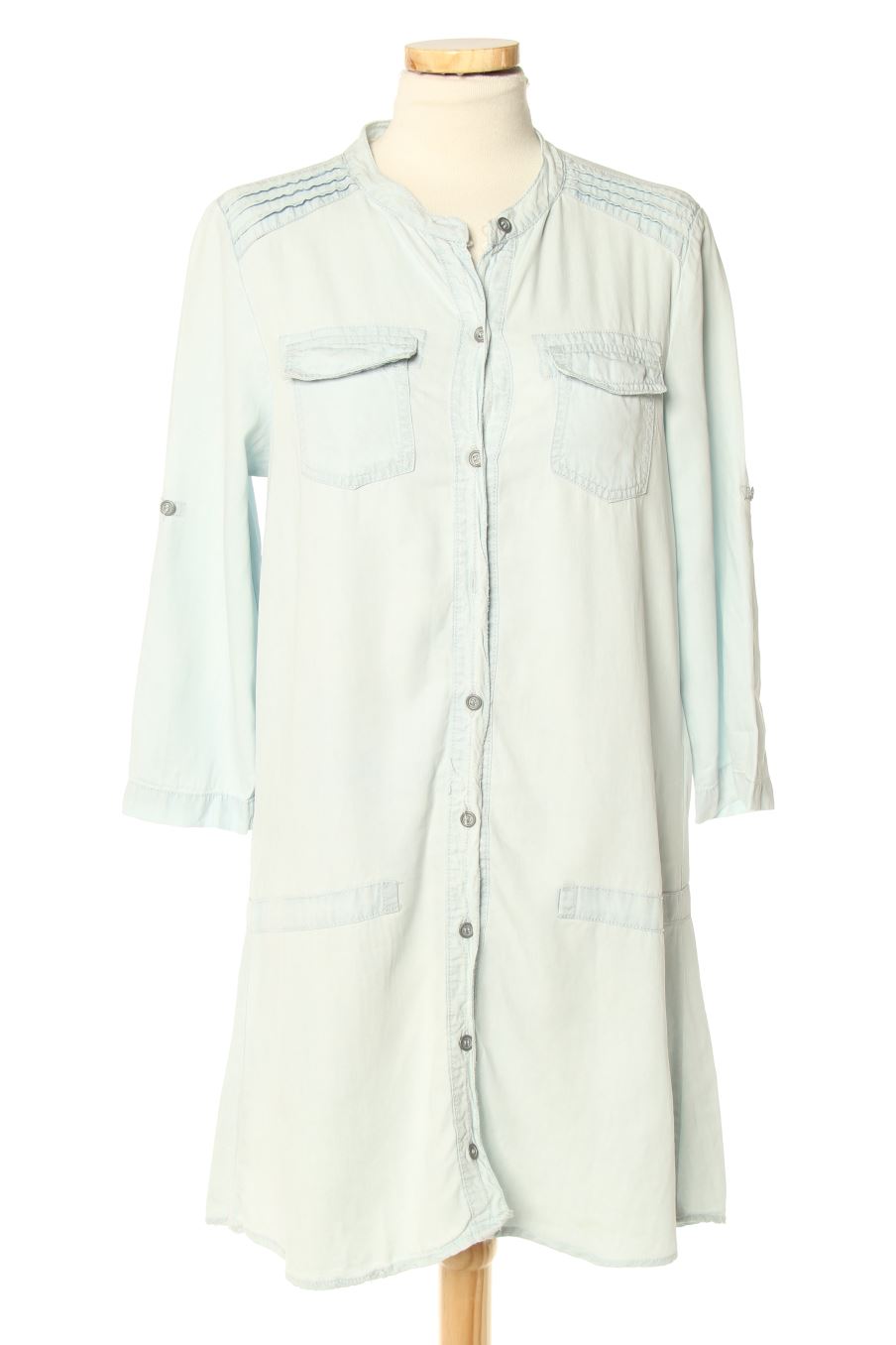 Robe casual Trafaluc de la taille M, de couleur bleu