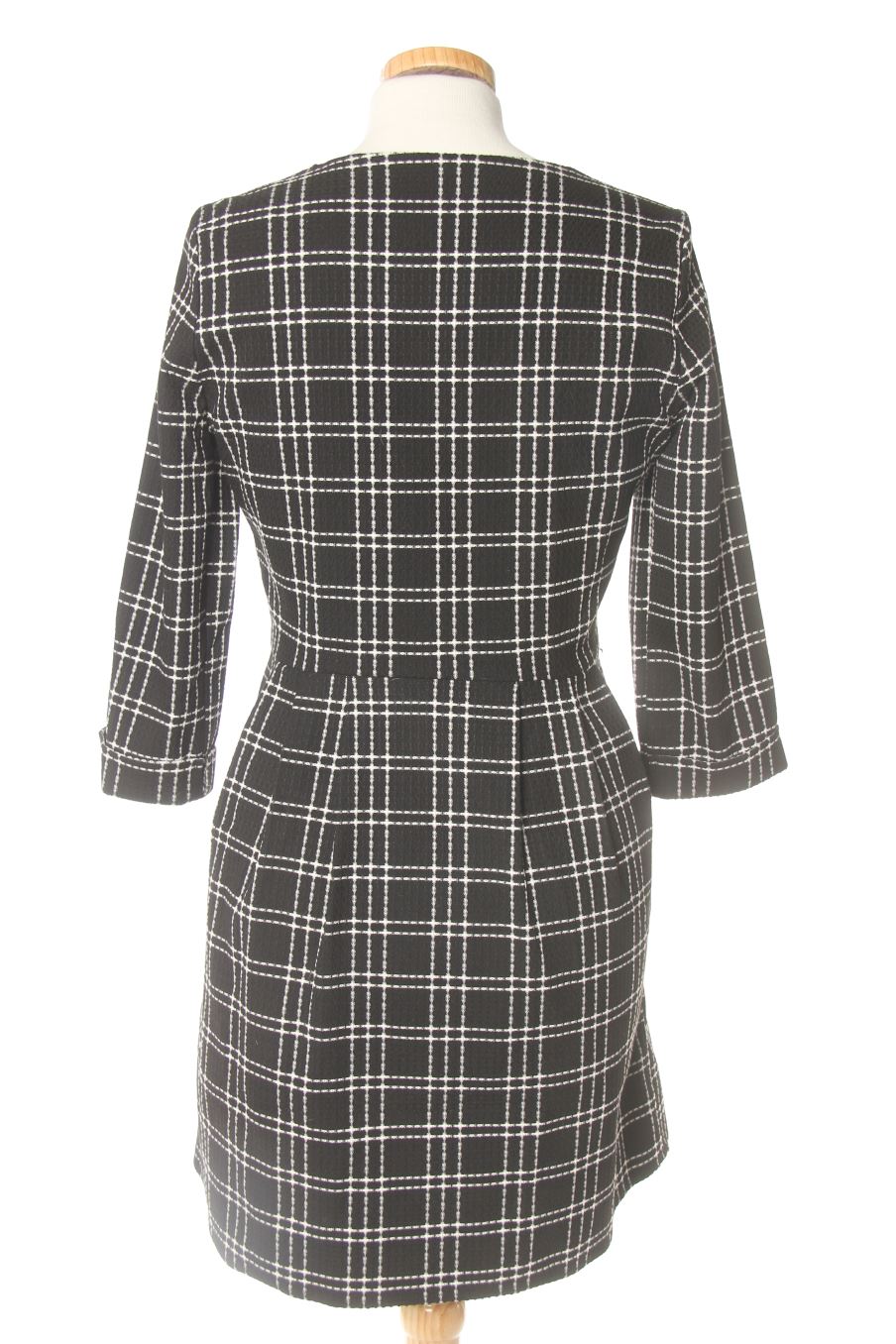 Robe casual Trafaluc de la taille XS, de couleur carreaux