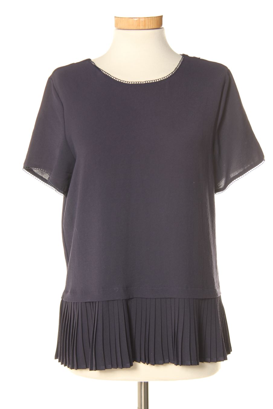 Blouse à manches courtes Grace&Mila de la taille M, de couleur bleu marine
