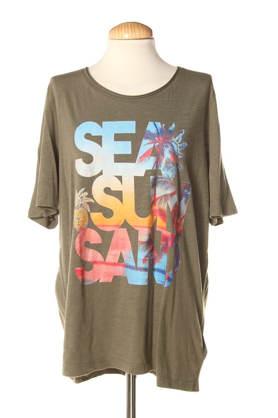 Camiseta de Cecil de la talla XL, de color verde