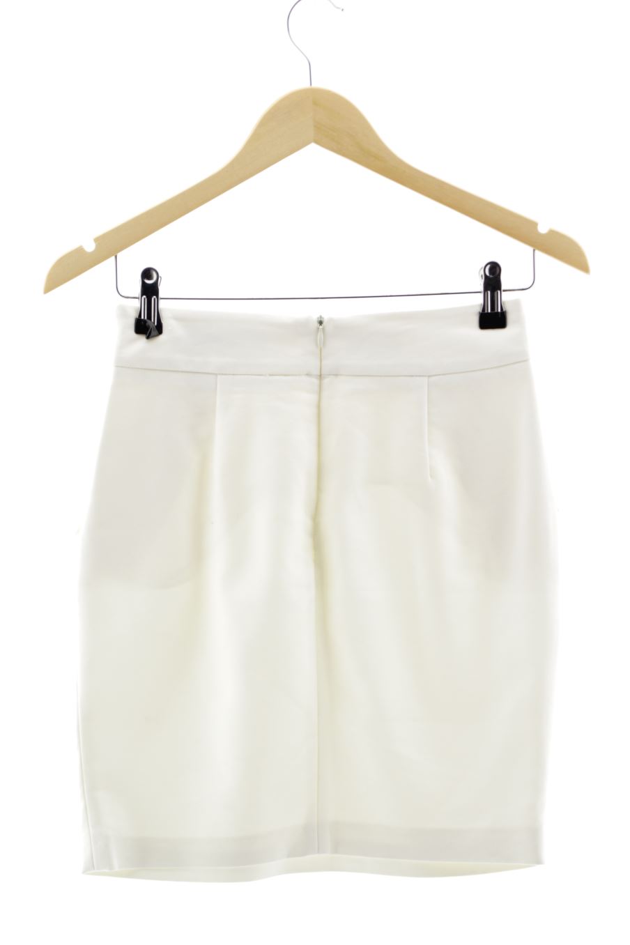 Faldas de Zara de la talla XS, de color blanco