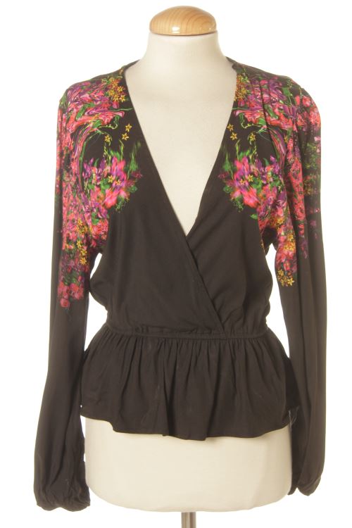 Blusa a maniche lunghe
