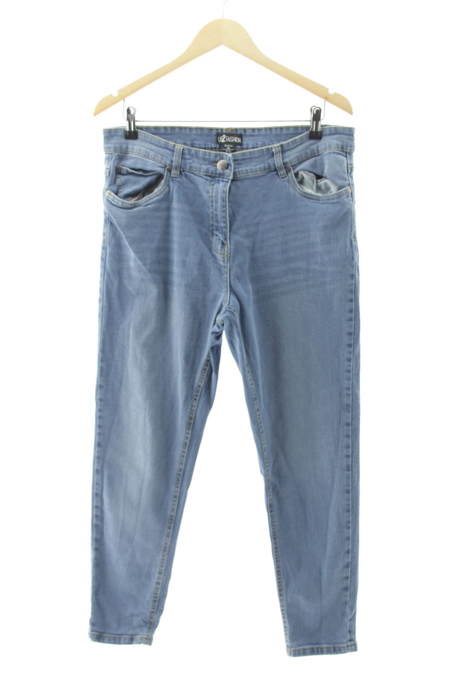 Jeans Up2Fashion de la taille 44, de couleur bleu de denim