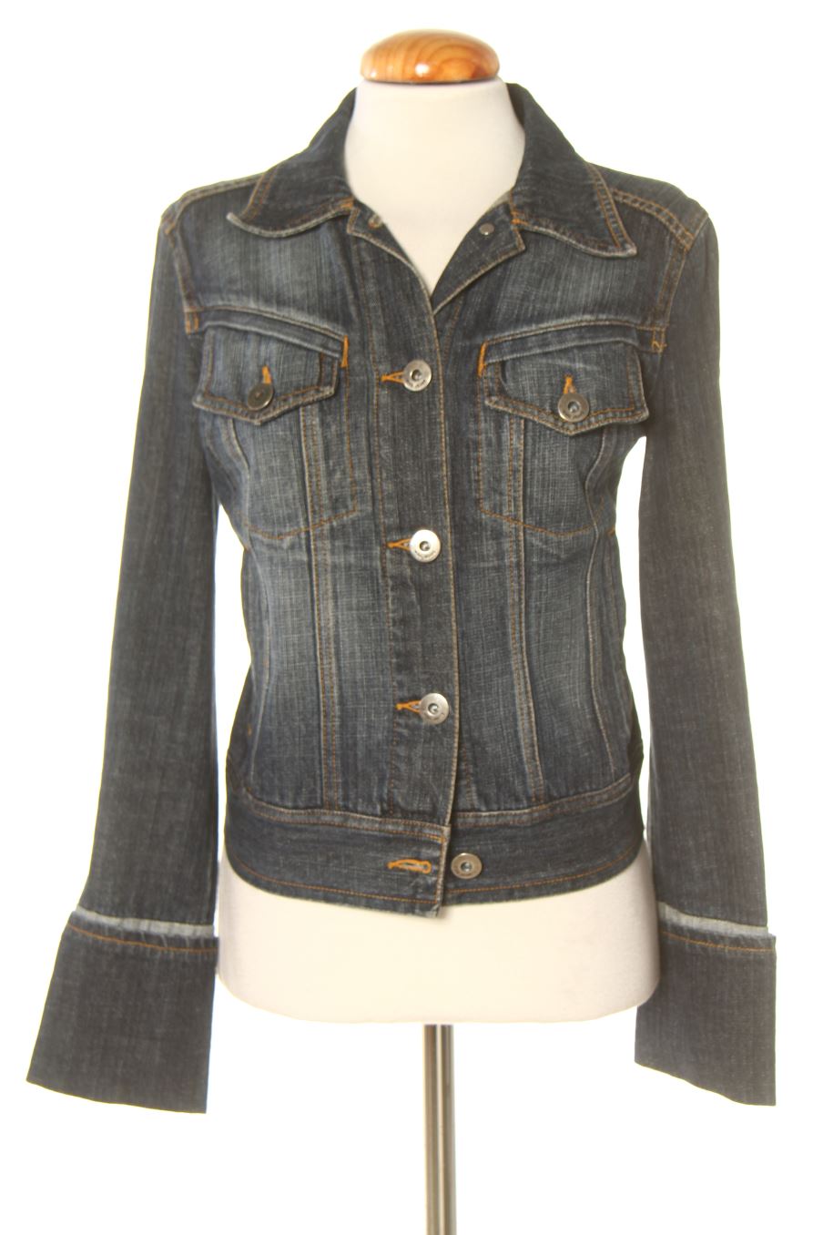 Blouson Mango de la taille S, de couleur bleu de denim