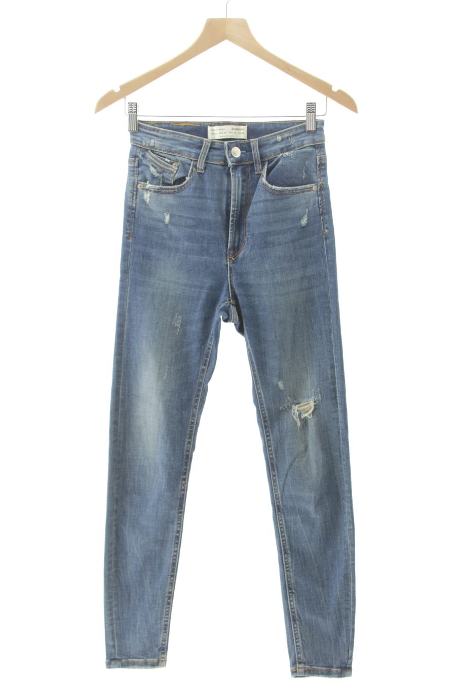 Jeans Stradivarius de la taille 36, de couleur bleu de denim