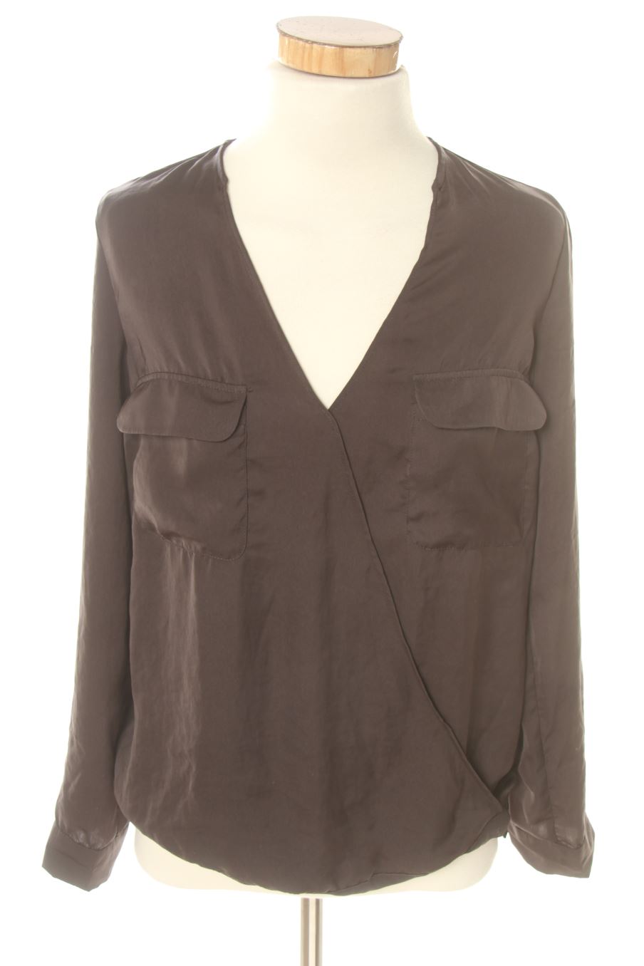 Blusa de manga larga de Trf (ZARA) de la talla XS, de color gris