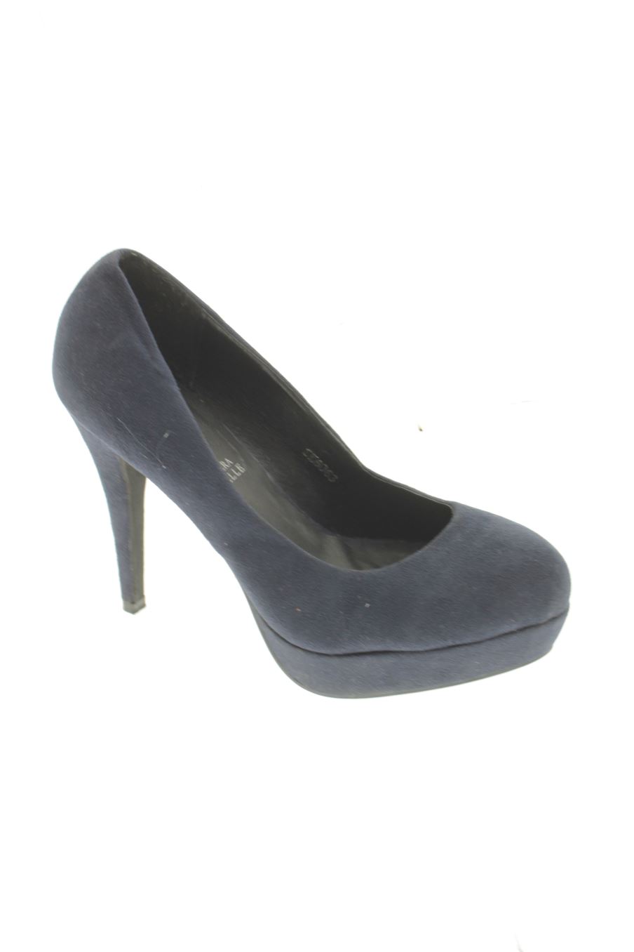Zapatos de tacon de Vera Pelle de la talla 38, de color azul marino de