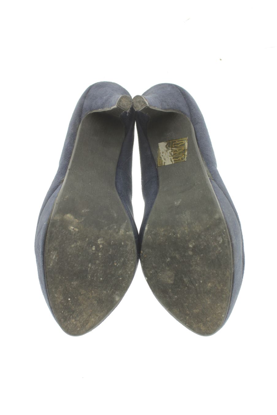 Zapatos de tacon de Vera Pelle de la talla 38, de color azul marino de