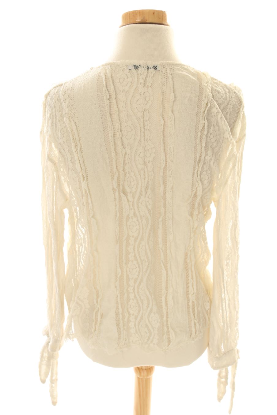Blouse à manches longues Trafaluc de la taille S, de couleur beige