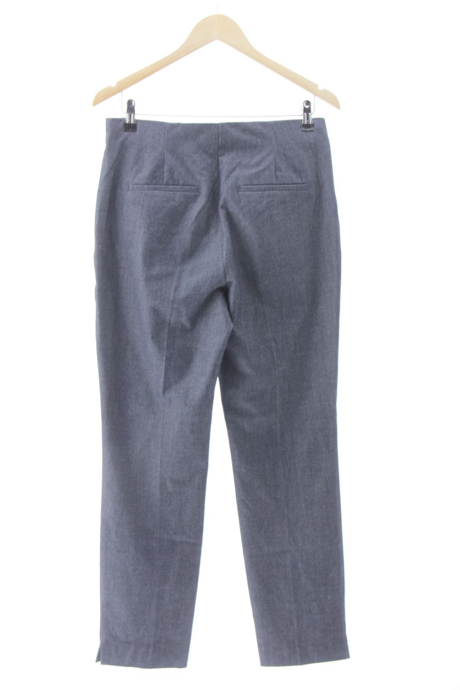 Pantalón de Mango de la talla 40, de color gris