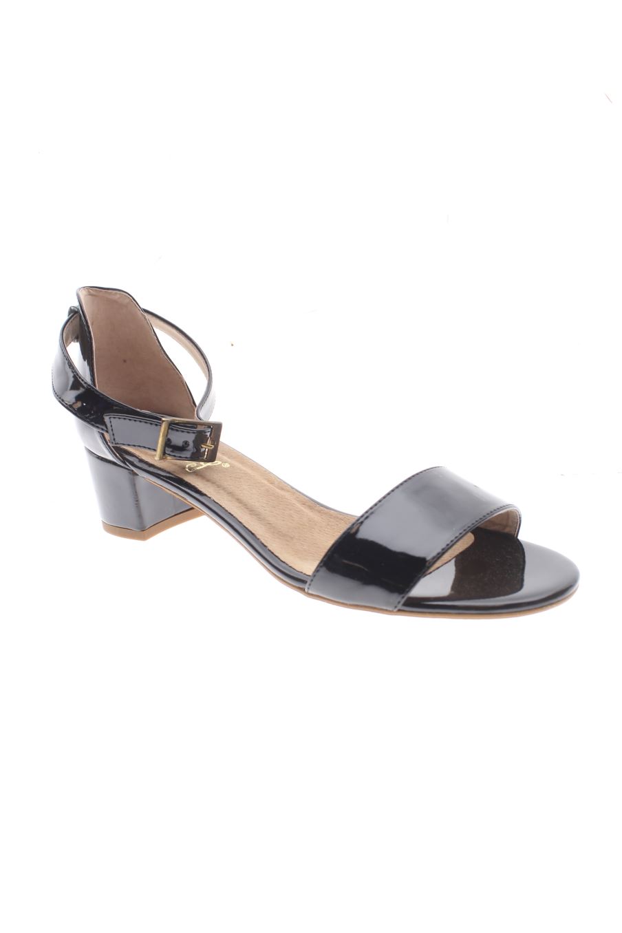 Sandalias tacon de Vienty de la talla 39, de color negro de